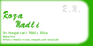 roza madli business card
