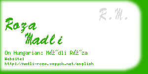 roza madli business card